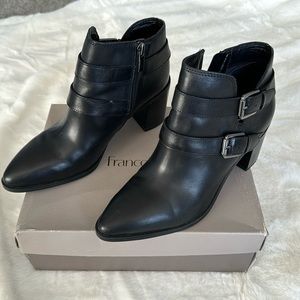 Franco Sarto Black Ankle Boots